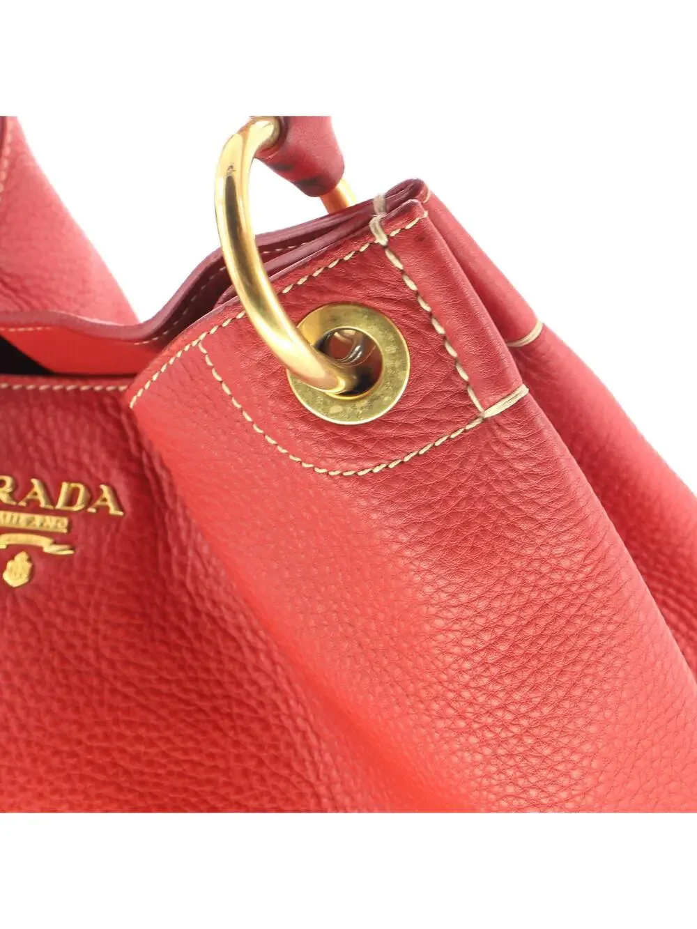 Prada Rolled Hobo Vitello Daino Large #330896P77B